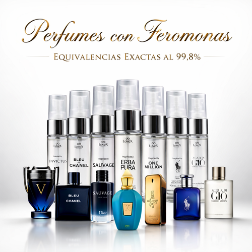 Perfumes con Feromonas Equivalencias LOVEX 20ml.